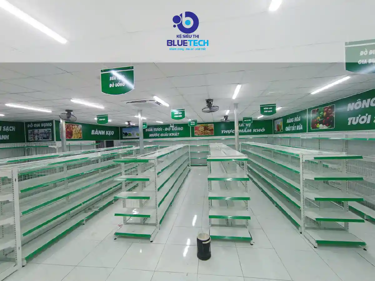 Hoàn thiện không gian nội thất siêu thị Senmart Nghệ An trọn gói